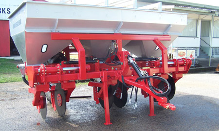 dual row stool splitter front view